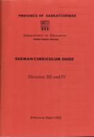 1972 German Curriculum Guide Division III and IV