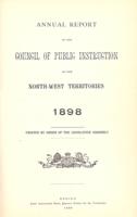 1898 Annual Report of the Council of Public Instruction of the North-West Territories