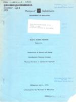 1970 Grade X Science Program (Tentative) : Interaction of Matter and Energy, Introductory Physical Science