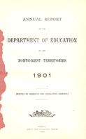1901 Annual Report of the Department of Education of the North-West Territories