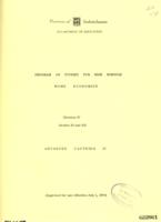 1970 Program of studies for High Schools: Home Economics. Division IV, Grades XI and XII. Advanced Clothing II