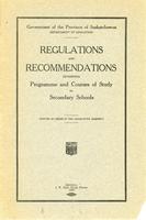 1924 Regulations and recommendations governing programme and courses of study for secondary schools