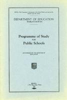 1928 Programme of study for public schools