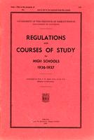 1936 Regulations and courses of study for high schools