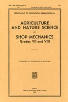 1938 Agriculture and nature science and shop mechanics, grades VII and VIII
