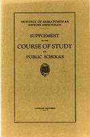 1927 Supplement to the Course of study for public schools