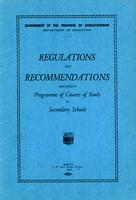 1928 Regulations and recommendations governing programme and courses of study for secondary schools