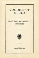1914 Course of study for high schools and collegiate institutes