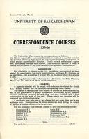 1935 Correspondence courses. General Circular No. 1