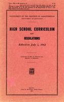 1942 High school curriculum and regulations