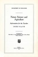 1931 Nature science and agriculture: information for the teacher. Grades VII and VIII