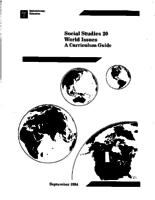 1994 Social studies 20 : world issues : a curriculum guide