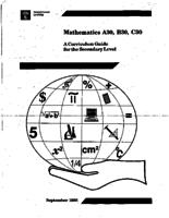 1996 Mathematics A30,B30,C30 : a curriculum guide for the secondary level