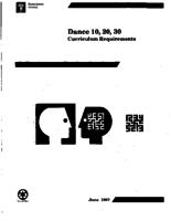 1997 Dance 10,20,30 : curriculum requirements
