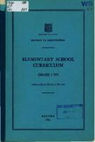 1941 Elementary School Curriculum Grades I-VIII