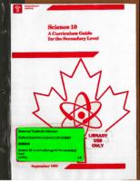 1991 Science 10 A Curriculum Guide for the Secondary Level