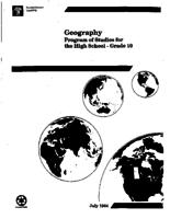 1964 Geography: Program of Studies for the High School - Grade 10