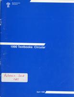 1990 Textbooks Circular