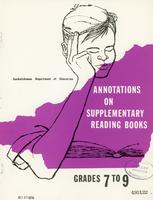 1968 Annotations on supplementary reading books, grades VII to IX