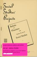 1946 Bulletin for teachers for grades XI and X social studies. (Projects)