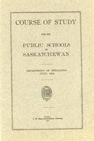 1913 Course of study for the public schools of Saskatchewan