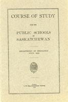 1913 Course of study for the public schools of Saskatchewan