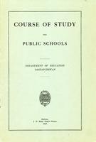 1918 Course of study for the public schools