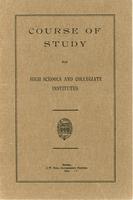 1913 Course of study for high schools and collegiate institutes