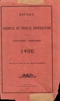 1900 Report of the council of public instruction of the North-West Territories