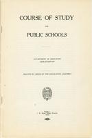 1919 Course of study for the public schools
