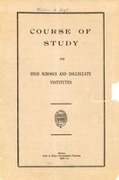 1912 Course of study for high schools and collegiate institutes